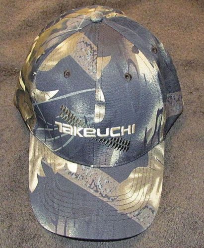 TAKEUCHI EQUIPMENT BALL CAP ADJUSTABLE, OLIVE WOODLAND CAMOUFLAGE PRINT