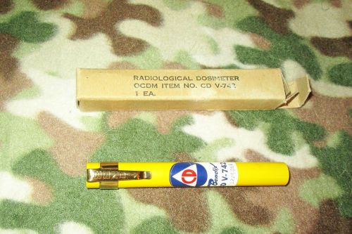 Vintage bendix cd v-742 pen geiger radiological dosimeter for sale