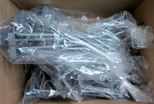 50 Brand New 8&#034; Dark Gray Slatwall Hooks Slot Wall