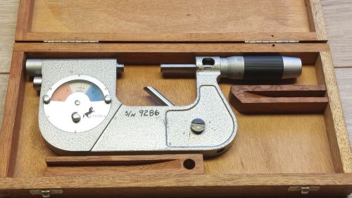 NICE ETALON INDICATING 3 FLUTE MICROMETER 0 - 1&#034; .00005&#034;