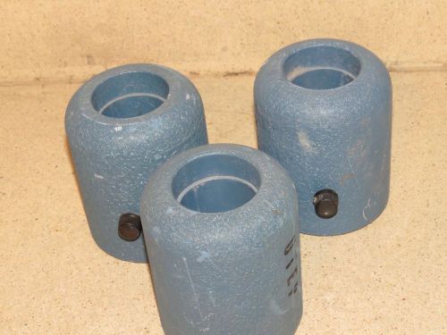 OPTICAL ROD MOUNT / HOLDER 2&#034; DIAMETER INSIDE OPENING - LOT OF 3