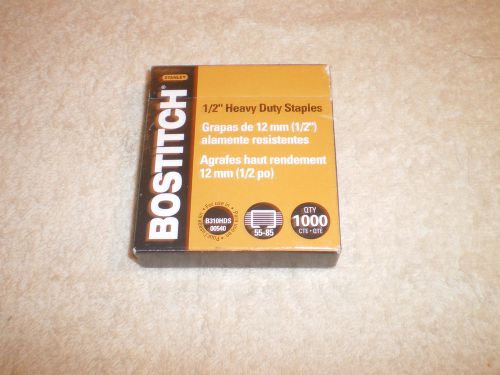 Stanley Bostitch 1/2 Inch Heavy Duty Premium Staples - SB35121M NEAR FULL FR/SHP