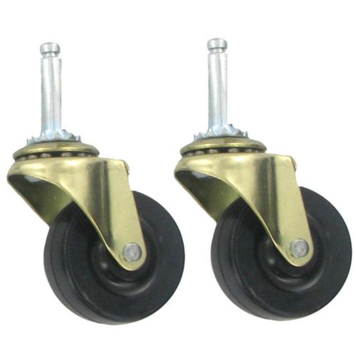 Shepherd 2pk,  2&#034; brass stem rubber wheel caster 19342 for sale