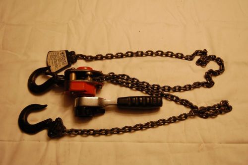 Cm 1/4 ton lever chain hoist model 602 5 ft. lift for sale