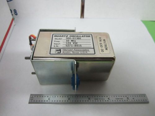 WENZEL QUARTZ OSCILLATOR 10 MHz FREQUENCY CALIBRATOR STANDARD LOW NOISE BIN#R6