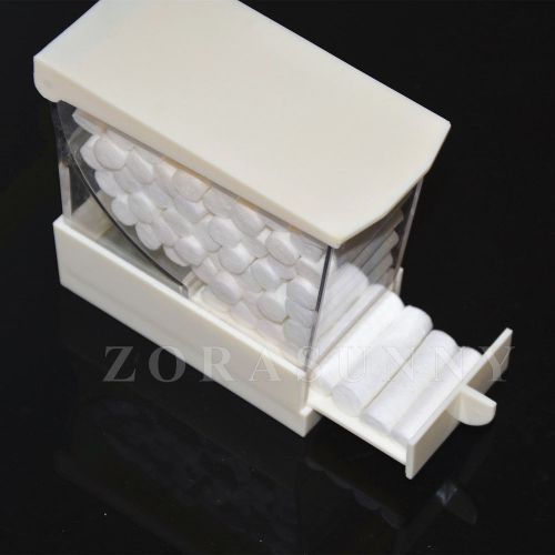 Dental Dentist Cotton Roll Holder Dispenser Drawer Type White Color Organizer