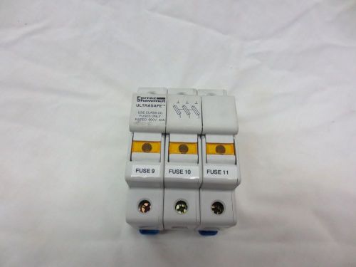 Ferraz Shawmut, #USCC31 Fuse Block 30AMP 3POLE w/Indicators 600V Class CC