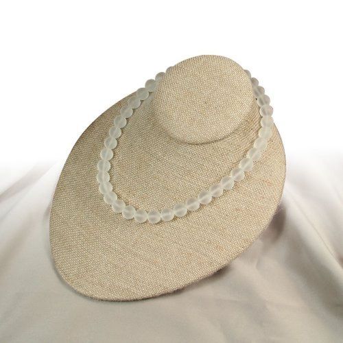 Linen Jewelry Necklace Display 6 3/4W x 8D x 3 1/2H Free Shipping