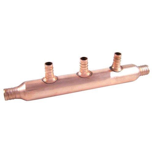 Sharkbite SharkBite 22784 3-Port Open Copper PEX Manifold, 1-Inch Trunk,