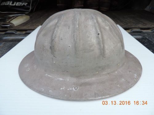 VINTAGE ALUMINUM HARD HAT - LOGGING - FORESTRY - MINING - BF McDONALD Co.