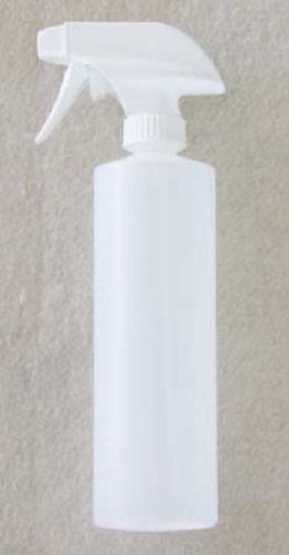 Empty 16 oz. Clear Plastic Bottle &amp; Trigger Spray Head: Set of 3. FREE SHIPPING