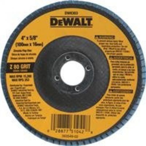 4&#034; By 5/8&#034; 80 Grit Zirconia Angle Grinder Flap Disc Dewalt Welding Accessories