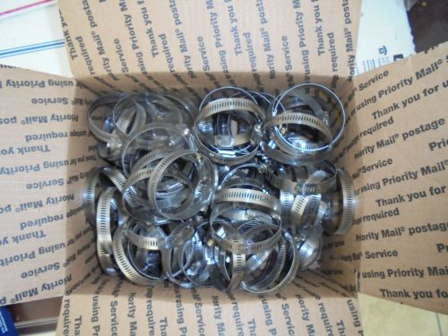 stainless hose clamps 2-3/4 100ct NOS