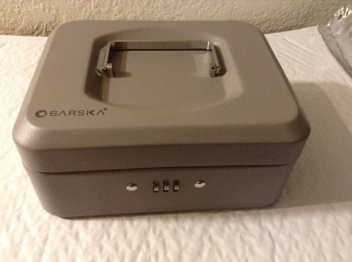 BARSKA 8-Inch Cash Box with Combination Lock