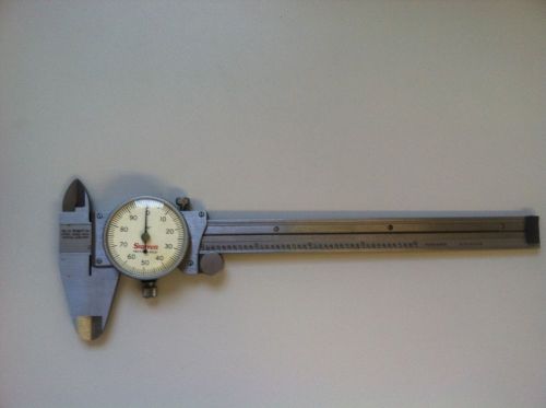 STARRETT 0-6&#034; MEASURING RANGE (.001 GRADE) DIAL CALIPER #120A-6