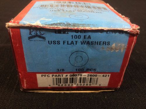 PFC 3/8&#034; USS Flat Washer 100 pcs #19