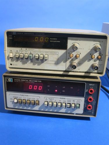 HP 5314A Universal Counter &amp; 3435A Digital Multimeter