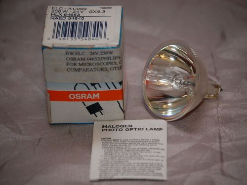 Osram ELC 24 Volt, 250 Watt, 50 Hour Lamp for Optical Inspection Equipment.