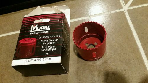 Morse Master Cobalt AV36 2-1/4&#034; Bi-Metal Hole Saw.