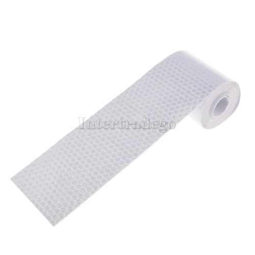 DIY Safety Car Truck Warning Night Reflective Strip Tape Sticker Roll White