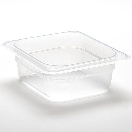 Cambro 64PP190 1/6 Size Food Pan, 4&#034; Deep, Translucent (6/Case)