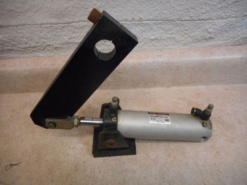 SMC Pneumatic Cylinder NCDGUA40-0400-B73L, 4&#034; Stroke, 5/8&#034; Rod w/ Arm, Nice