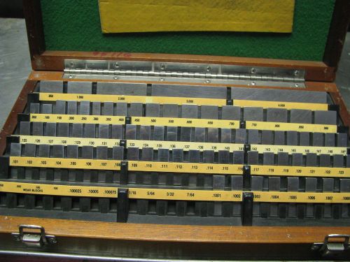 ELLSTROM-DEARBORN GAGE- RECTANGULAR GAGE BLOCKS SET-81 PCS.-ITEM R1