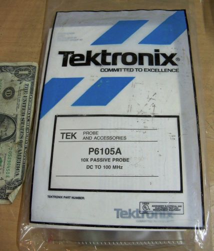 Tektronix P6105A Probe NEW Oscilloscope Probe X10, DC to 100MHz w/ Accessories