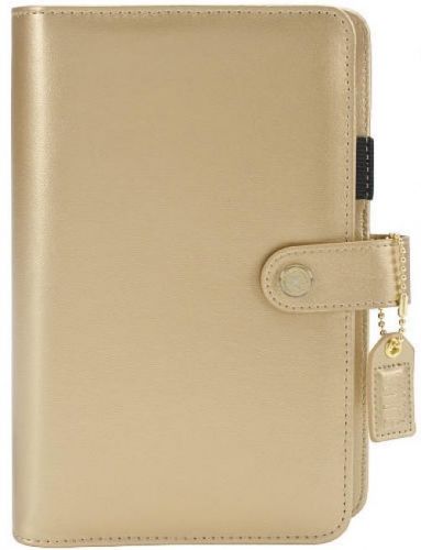 Webster&#039;s pages color crush gold faux leather personal binder for sale