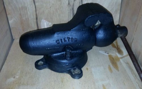 Wilton bullet swivel base huge big VINTAGE Antique ORIGINAL work bench VISE Vtg