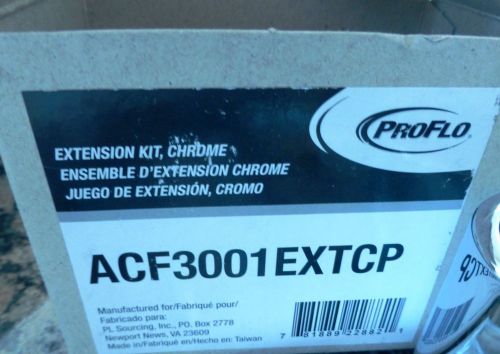 ProFlo deep rough Extension Kit for ACCUFIT Tub &amp; Shower Valves, Chrome