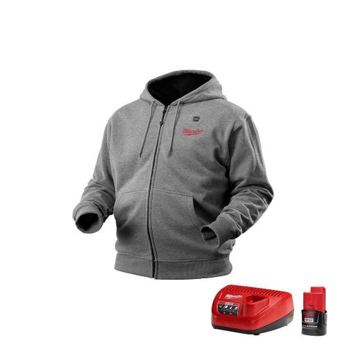 Milwaukee 2373-3X M12 Cordless Gray Heated Hoodie Kit XXXL