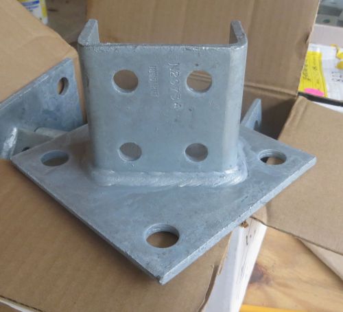 (4) NEW Unistrut 4 hole post bases.  N2073A