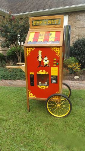 POP &#039;N NUT POPCORN MAKER  &amp; PEANUT WARMER VENDING CART - WORKING ORIGINAL