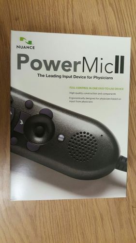 NEW Nuance 0POWM2N PowerMic II Handheld USB Dictation Microphone NEW INBOX