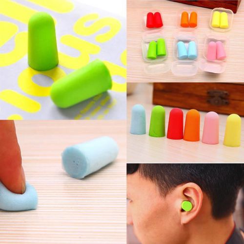 100Pairs Wholesale Lots Ear Plugs Travel Sleep Work Noise Reducer Earplugs