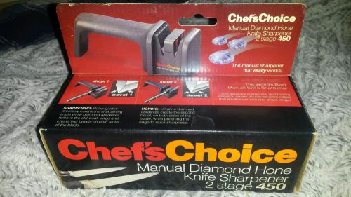 New! Chef&#039;s Choice - 450 - Manual Diamond Hone 2 Stage Knife Sharpener
