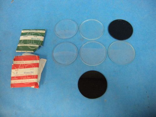 Vintage american optical 50mm welding safety lenses various lot of 7 for sale