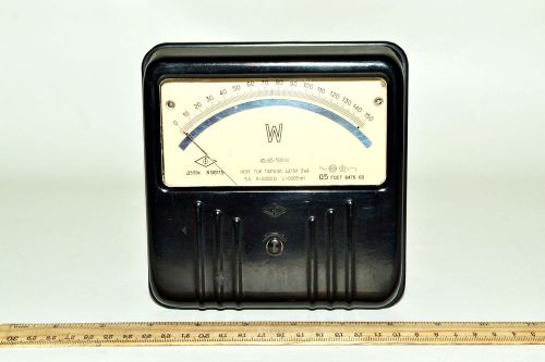 Vintage analog device bakelite panel wattmeter power meter ac 0-150 w soviet for sale