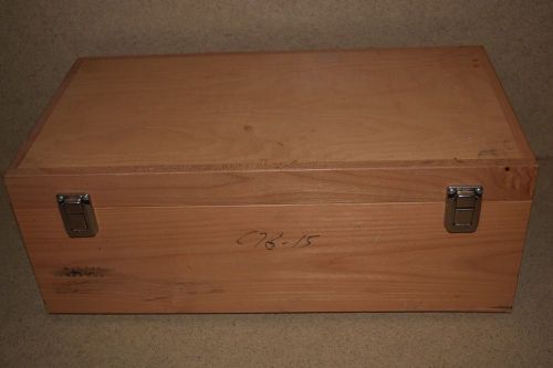 ++ WOOD HARD EQUIPMENT CARRYING CASE - 18X9X5&#034; INSIDE (1A)