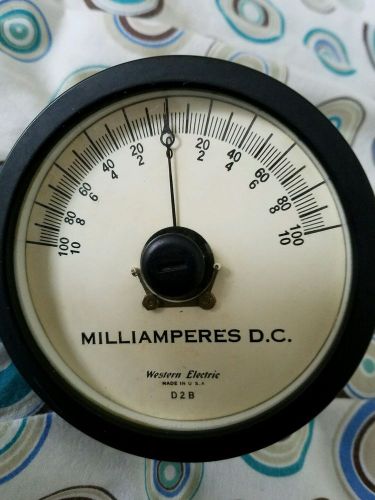 Vintage western electric midel d2b milliamperes dc