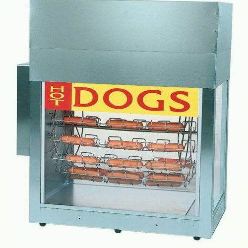 Super Dogeroo rotisserie hot dog cooker, and bun warmer