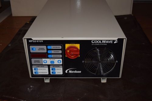 @@ NORDSON CORP COOLWAVE 2 UV CURING SYSTEM P/N 1604250 MODEL CW2 610V -NEW
