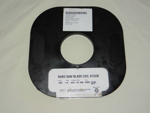 Band Saw Blade 100&#039; Coil 1/4&#034; x .025 x 18 Rak Hard Edge Metal Cutting, New