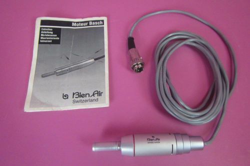 Bien Air Dental Electric Micromotor Surgical Handpiece Motor &amp; Cord Bienne Basch