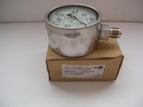 BRAND NEW TECSIS MANOMETER GAUGE NG/DIA 2113.084.001