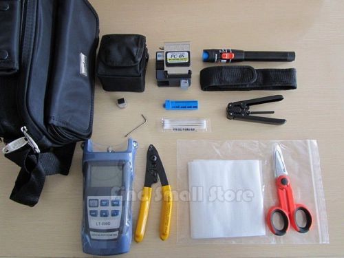 FTTH Tool Kit Fiber Optic FC-6S Fiber Cleaver Optical Power Meter 10Mw Visual