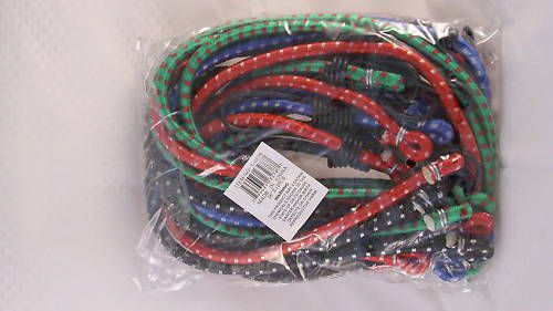 36&#034; ELASTIC TIE DOWN BUNGEE CORDS - 12 PIECES TAIE36