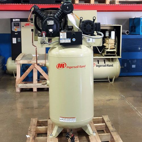 Ingersoll rand 5 hp piston type 80 gallon tank 175 psi 2475n5-p 230 volt for sale