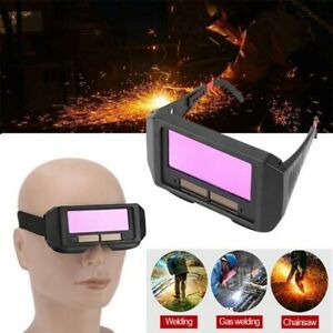 Solar Powered Auto Darkening Welding Helmet Eyes Welder Glasses Durable Anti-Gla